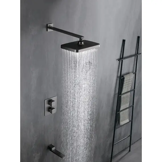 Душевая система с термостатом встраиваемый комплект Rose R1595T, изображение 4