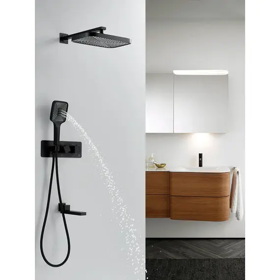 Душевая система с термостатом встраиваемый комплект Rose R1095H, изображение 5