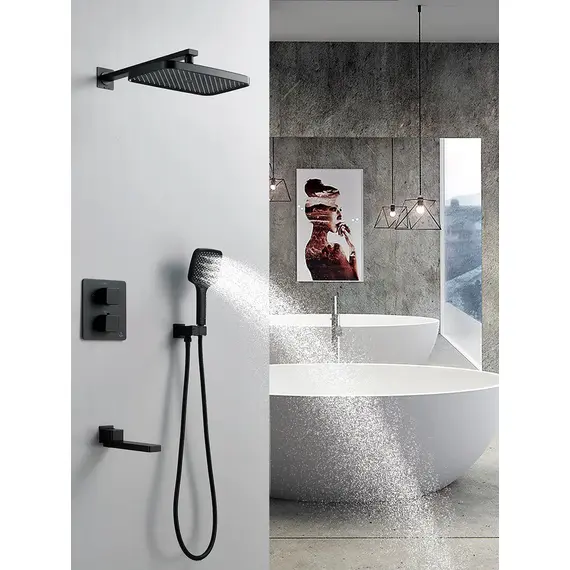 Душевая система с термостатом встраиваемый комплект Rose R1595H, изображение 5