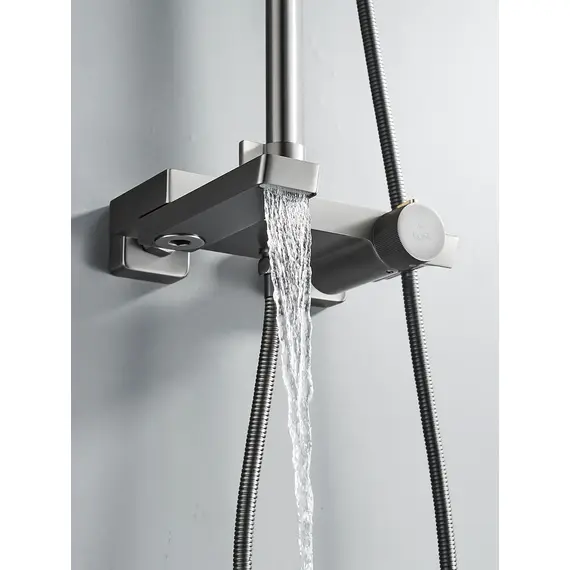 Душевая система с тропическим душем и термостатом Rose R1896T, изображение 8