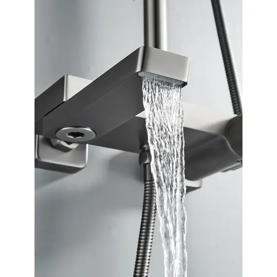 Душевая система с тропическим душем и термостатом Rose R1896T, изображение 9