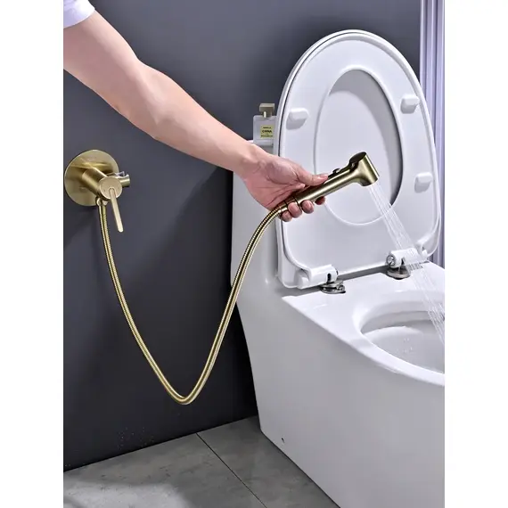 Встроенный гигиенический душ со смесителем для биде Rose R235G, изображение 7