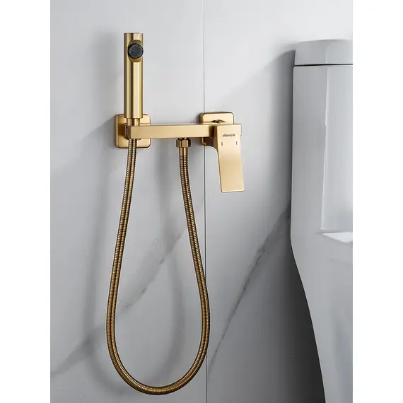 Гигиенический душ со смесителем для туалета (биде) Shevanik S4005G-1, изображение 2