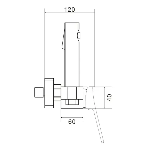 Гигиенический душ со смесителем для туалета (биде) Shevanik S6105G-1, изображение 30