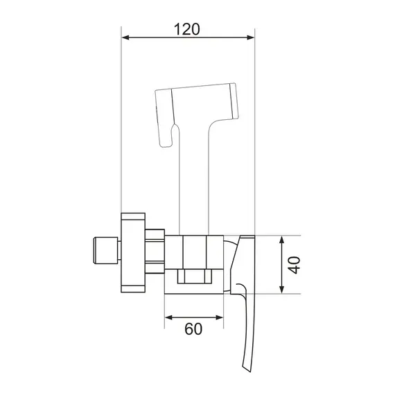 Гигиенический душ со смесителем для туалета (биде) Rose R1505F-1, изображение 30