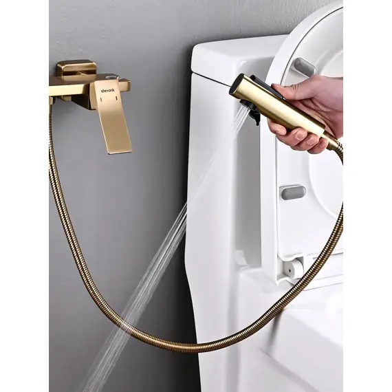 Гигиенический душ со смесителем для туалета (биде) Shevanik S6105G-1, изображение 5