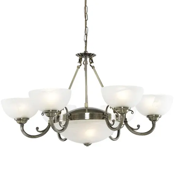 Подвесная люстра Arte Lamp Windsor White A3777LM-6-2AB