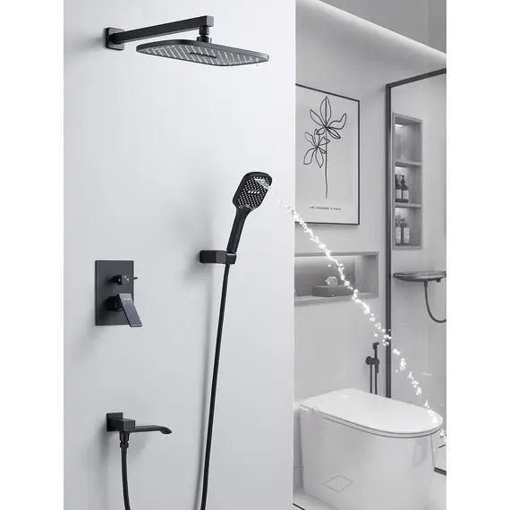 Душевая система скрытого монтажа комплект с душем Shevanik S4035H, изображение 10