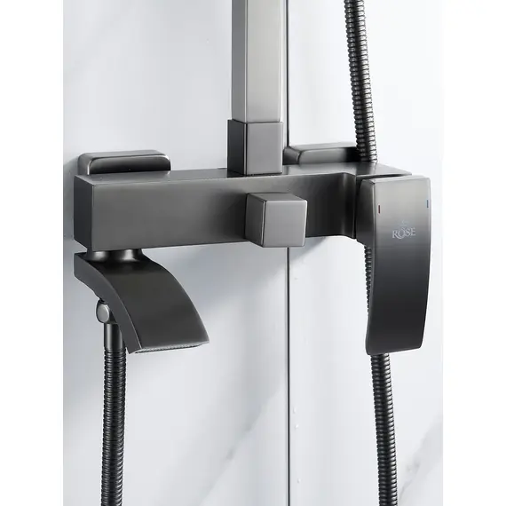 Душевая система с тропическим душем и смесителем Rose R1556T, изображение 13