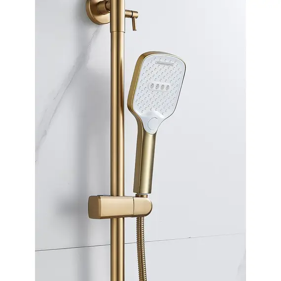 Душевая система с тропическим душем и смесителем Shevanik S4036G, изображение 13