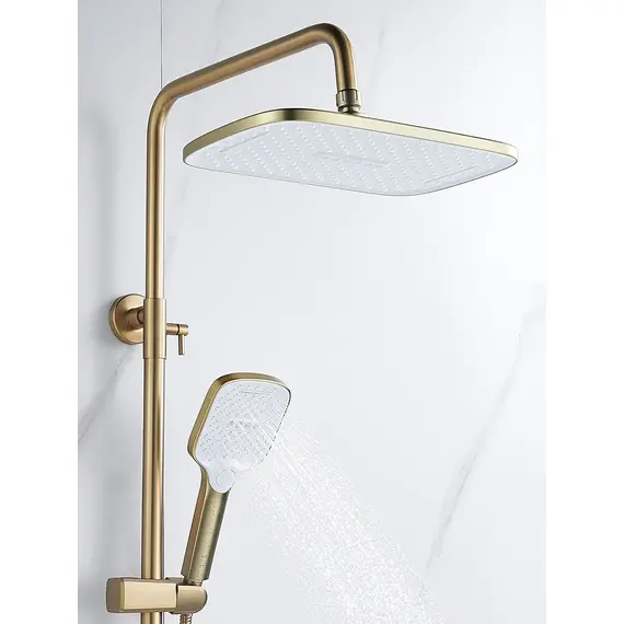 Душевая система с тропическим душем и смесителем Shevanik S4036G, изображение 14