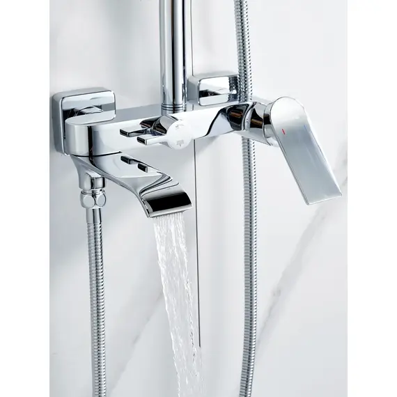 Душевая система с тропическим душем и смесителем Shevanik S4136, изображение 14