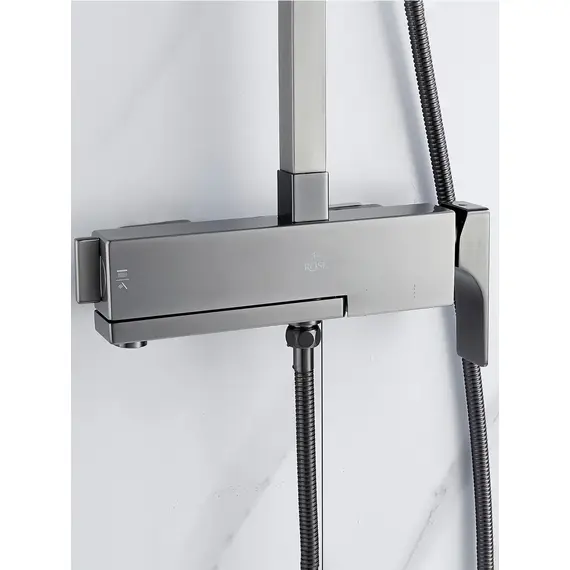 Душевая система с тропическим душем и смесителем Rose R1056T, изображение 15