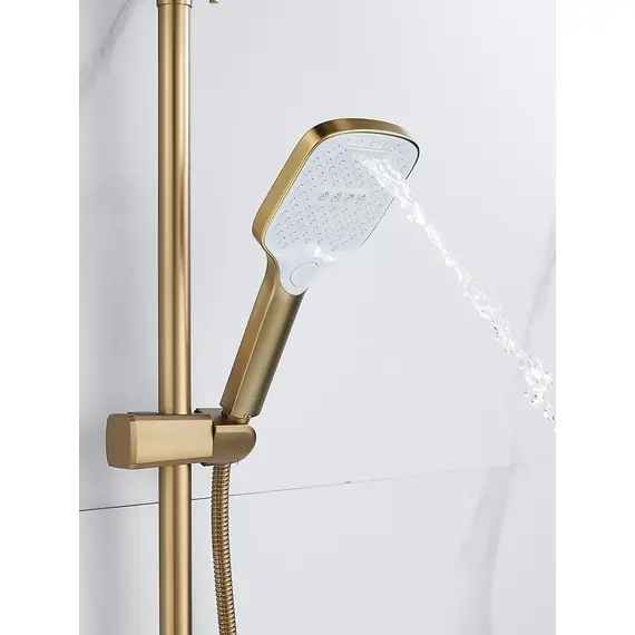 Душевая система с тропическим душем и смесителем Shevanik S4036G, изображение 15