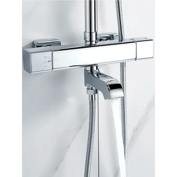 Душевая система с тропическим душем и термостатом Shevanik S3096, изображение 16