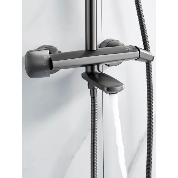 Душевая система со смесителем и тропическим душем Rose R3936T, изображение 16