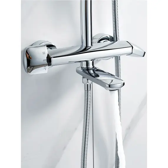 Душевая система со смесителем и тропическим душем Rose R3936, изображение 17