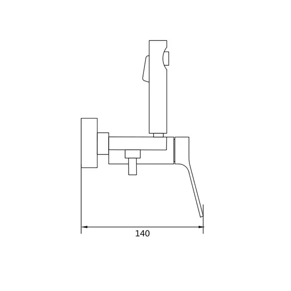 Гигиенический душ со смесителем для туалета (биде) Shevanik S4305H-1, изображение 27