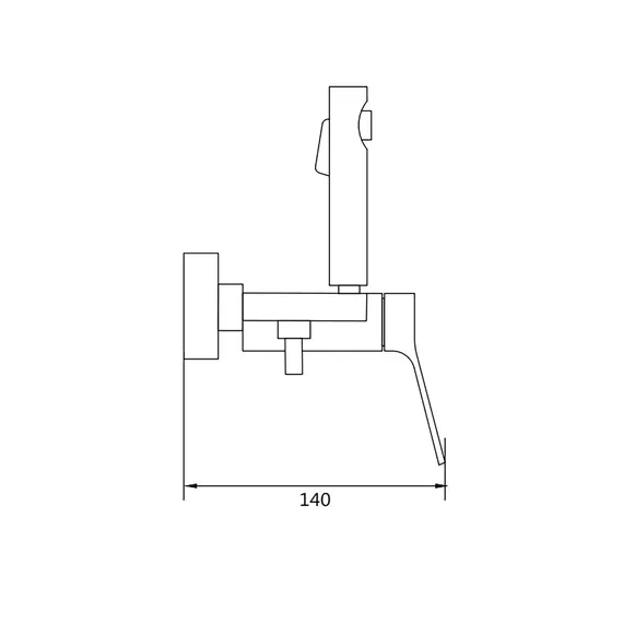 Гигиенический душ со смесителем для туалета (биде) Shevanik S4305G-1, изображение 27