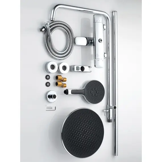 Душевая система со смесителем и тропическим душем Rose R3936, изображение 28