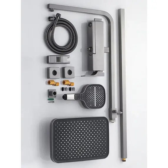 Душевая система с тропическим душем и смесителем Rose R1056T, изображение 28