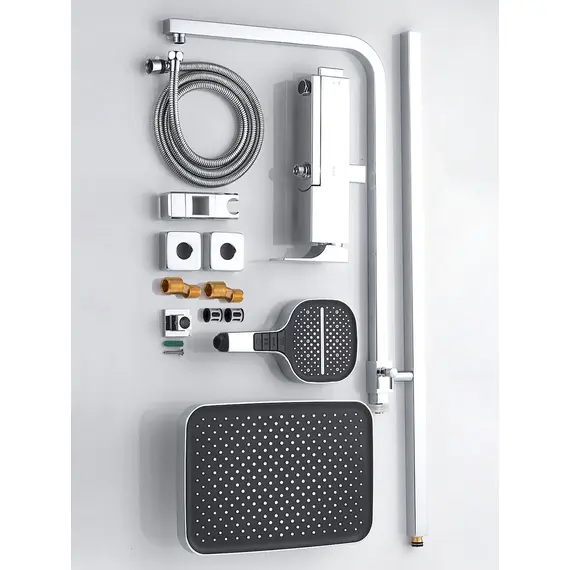 Душевая система с тропическим душем и смесителем Rose R1056, изображение 28