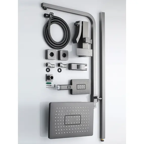 Душевая система с тропическим душем и смесителем Rose R1556T, изображение 28