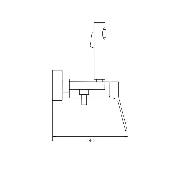 Гигиенический душ со смесителем для туалета (биде) Shevanik S4305-1, изображение 29