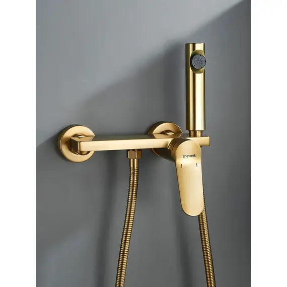 Гигиенический душ со смесителем для туалета (биде) Shevanik S4305G-1, изображение 2