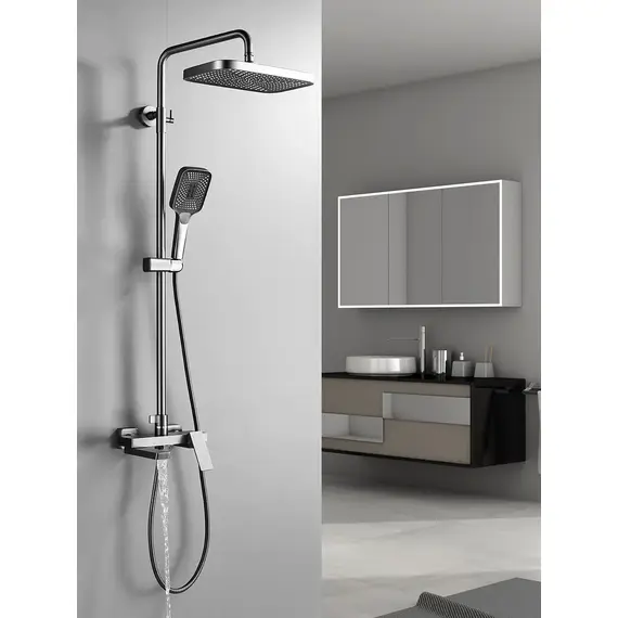 Душевая система с тропическим душем и смесителем Rose R1836T, изображение 2