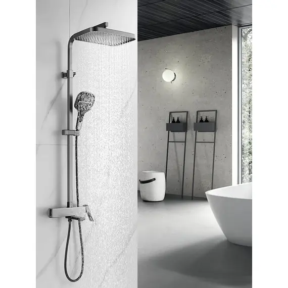 Душевая система с тропическим душем и смесителем Rose R1056T, изображение 2