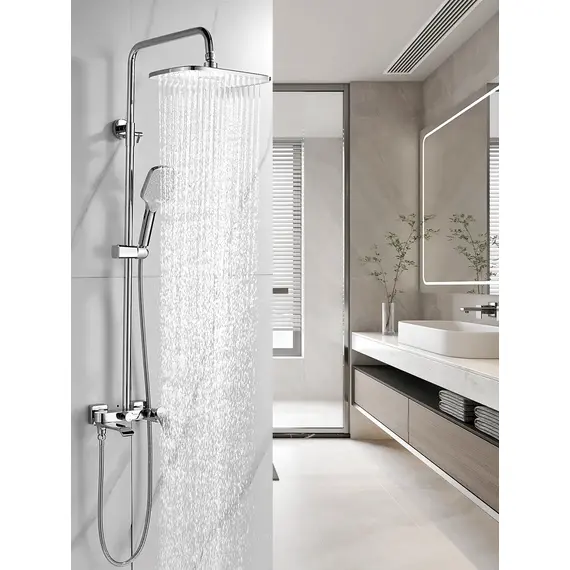 Душевая система с тропическим душем и смесителем Shevanik S4136, изображение 2