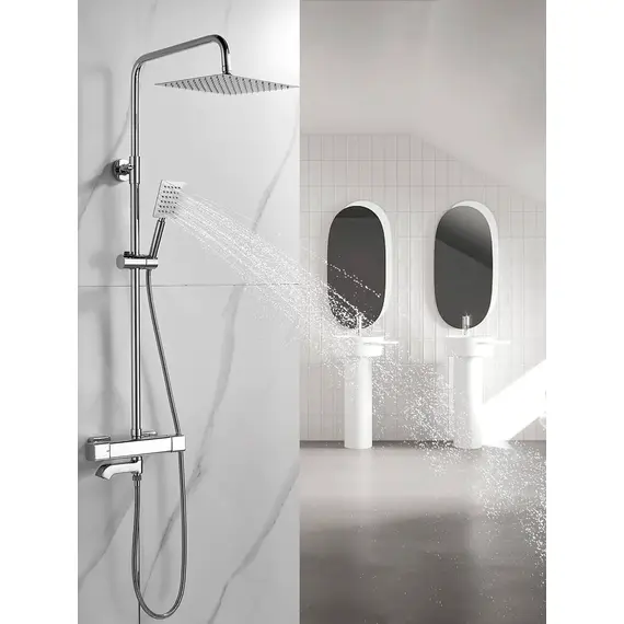 Душевая система с тропическим душем и термостатом Shevanik S3096, изображение 3