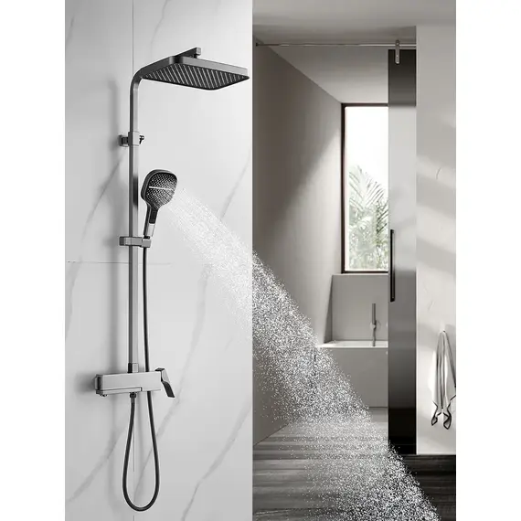 Душевая система с тропическим душем и смесителем Rose R1056T, изображение 3