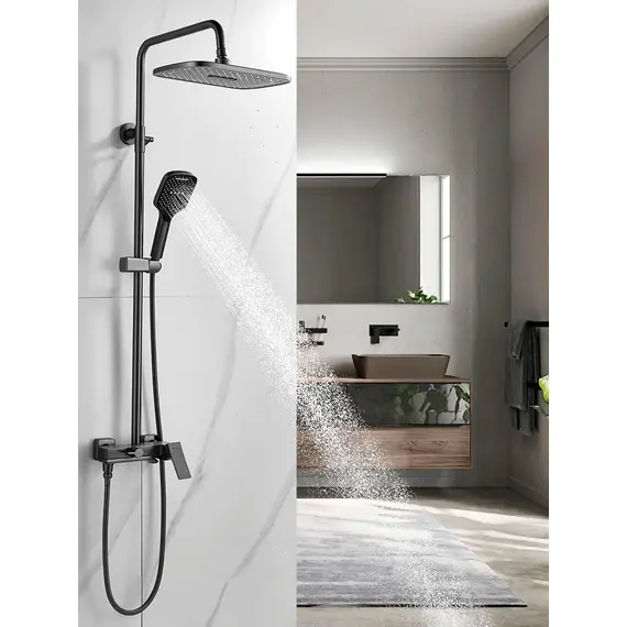 Душевая система с тропическим душем и смесителем Shevanik S4036T, изображение 3