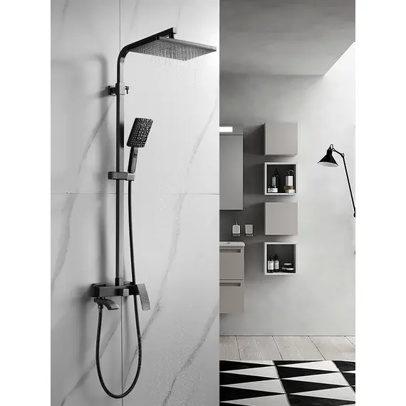 Душевая система с тропическим душем и смесителем Rose R1556T, изображение 3