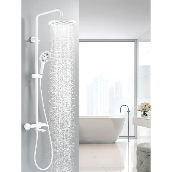 Душевая система со смесителем и тропическим душем Rose R3936C, изображение 3