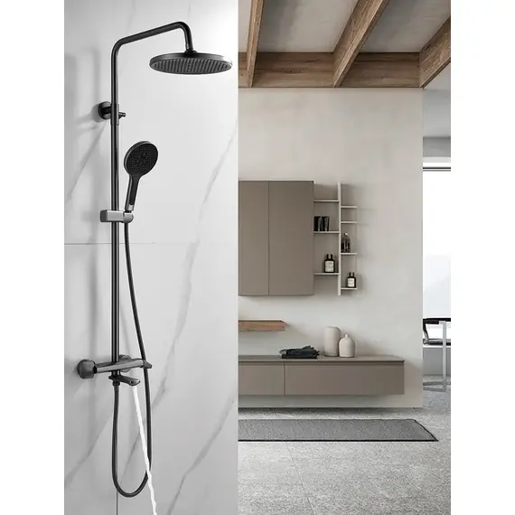 Душевая система со смесителем и тропическим душем Rose R3936T, изображение 4