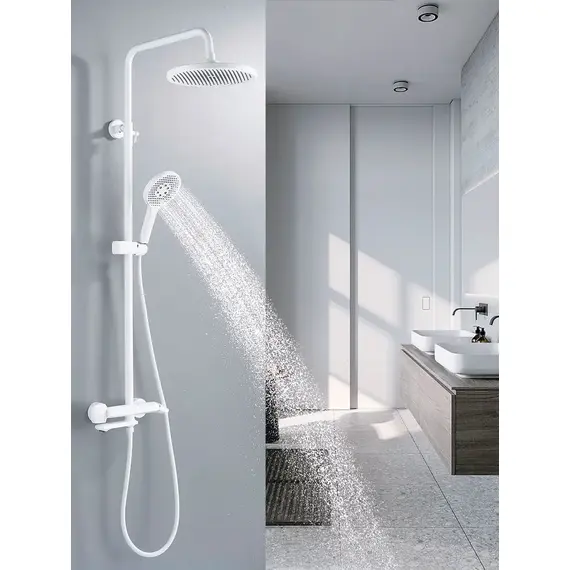 Душевая система со смесителем и тропическим душем Rose R3936C, изображение 4