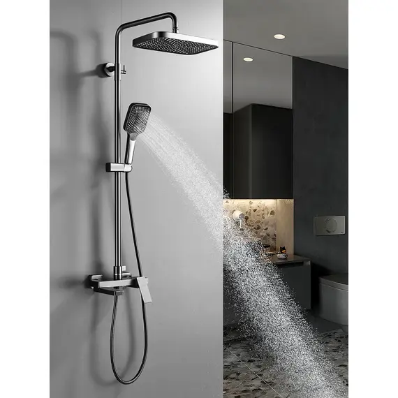 Душевая система с тропическим душем и смесителем Rose R1836T, изображение 4