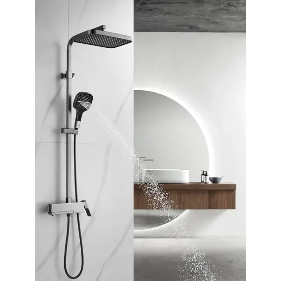 Душевая система с тропическим душем и смесителем Rose R1056T, изображение 4