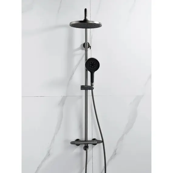 Душевая система со смесителем и тропическим душем Rose R3936T, изображение 5