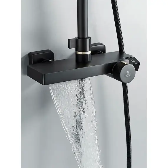 Душевая система с тропическим душем и термостатом Rose R1896H-6, изображение 7