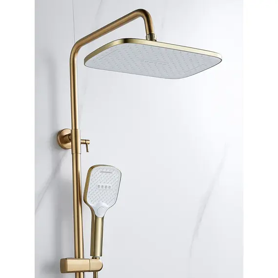 Душевая система с тропическим душем и смесителем Shevanik S4036G, изображение 8