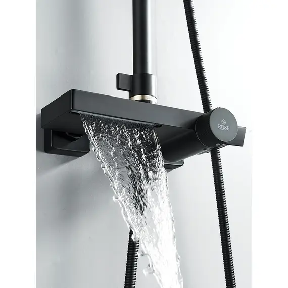 Душевая система с тропическим душем и термостатом Rose R1896H-6, изображение 8