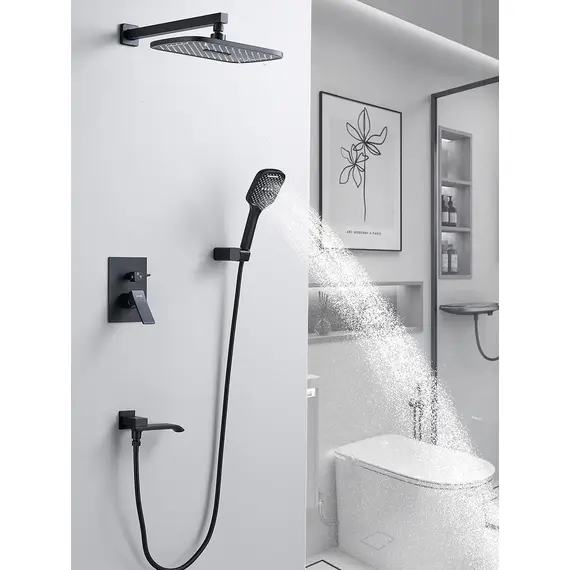 Душевая система скрытого монтажа комплект с душем Shevanik S4035H, изображение 8