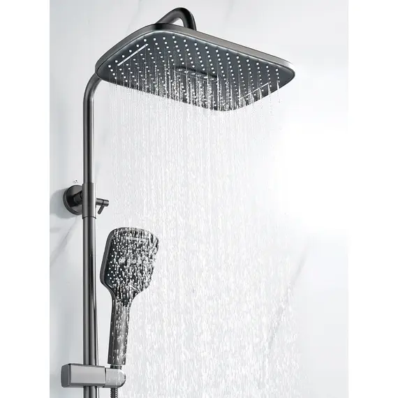 Душевая система с тропическим душем и смесителем Shevanik S4036T, изображение 9