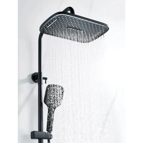 Душевая система с тропическим душем и смесителем Shevanik S4136H, изображение 9