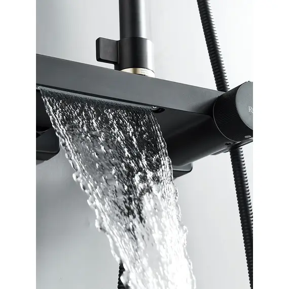 Душевая система с тропическим душем и термостатом Rose R1896H-6, изображение 9