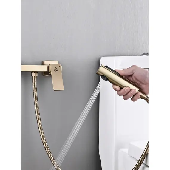 Гигиенический душ со смесителем для туалета (биде) Rose R1805G-1, изображение 11